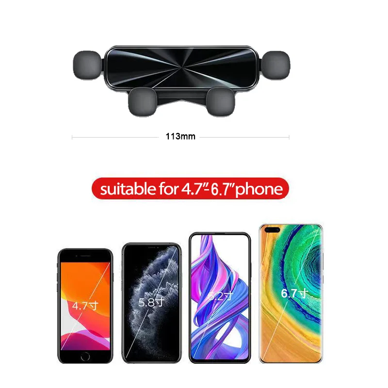 Foldaway Gravity Car Phone Mount Holder Support for BYD Atto 3 Tang Seal U Han Song Dolphin Tesla Model 3 Y