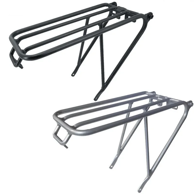 AliExpress Folding bicycle rear rack for brompton 3sixy bike aluminum alloy luggage carrier cycling bag stand （can install Easy wheel）