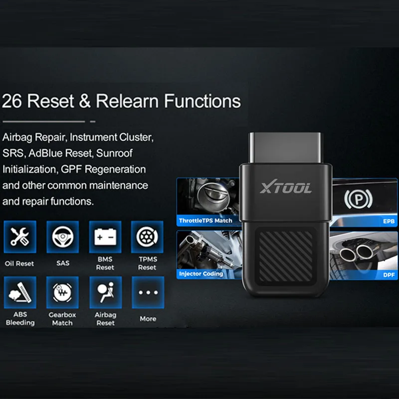 XTool Anyscan A30X OBD2 Scanne - огляд і ціна Obd2 Scanner Mileage Correction