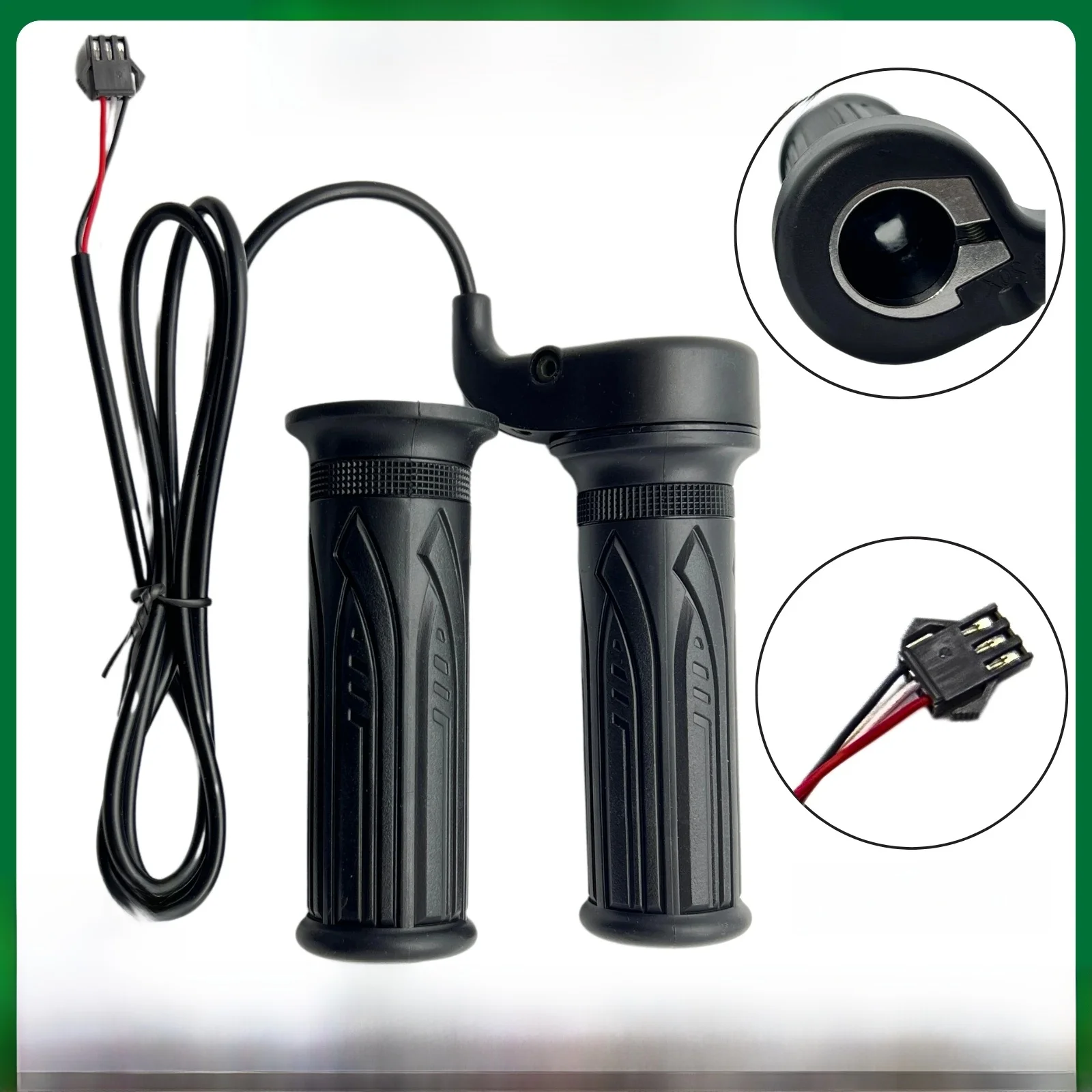 AliExpress OIMG WUXING 20X Full Twist Throttle E-Bike Right Handle Throttle 24V 36V 48V 60V 72V SM Connector for Ebike or Escooter Motorcycle