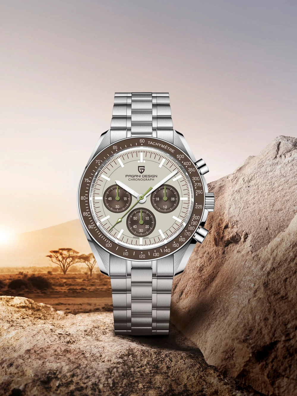 Neue PAGANI DESIGN Saturn 2026 Herrenuhr - Luxuriöse Quarzuhr für Männer, Sportchronograph, AR-Saphirglas, Leuchtend und Wasserdicht