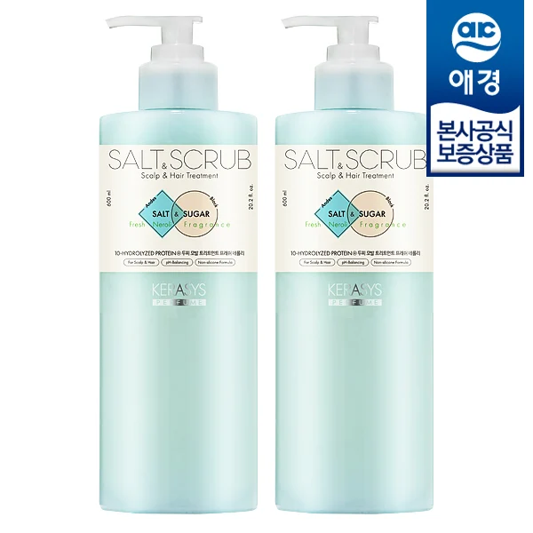 [Aekyung] Kerase Salt Scream Scream Care Freshne Raleigh 600ml x 2