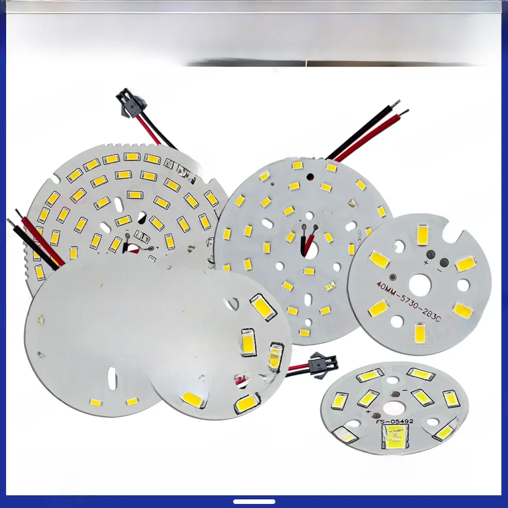 1 sztuk źródło światła LED okrągły panel świetlny 3W 5W 9W 15W 18W 24W 36W 50W SMD5730 DIY modyfikacja żarówki akcesoria do paneli świetlnych — zdjęcie 2