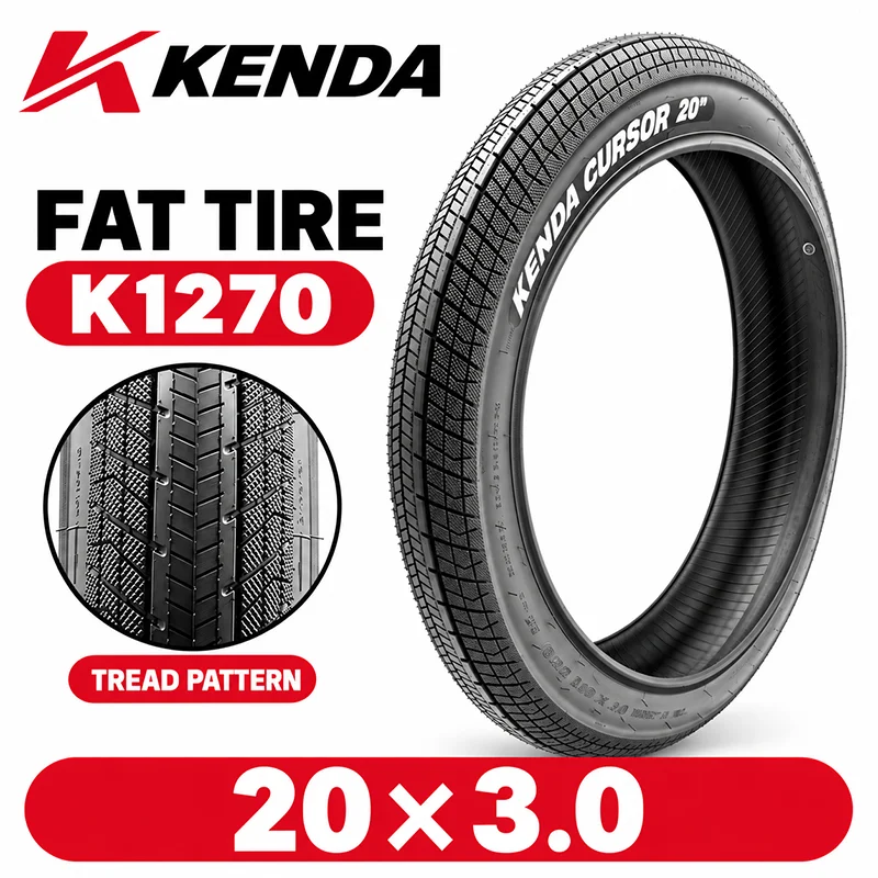 KENDA 20x3.0 16x4.0 Fatbike-Reifen mit Schlauch 76-406 E-Bike Elektrofahrrad Breiter Reifen – Detail 4