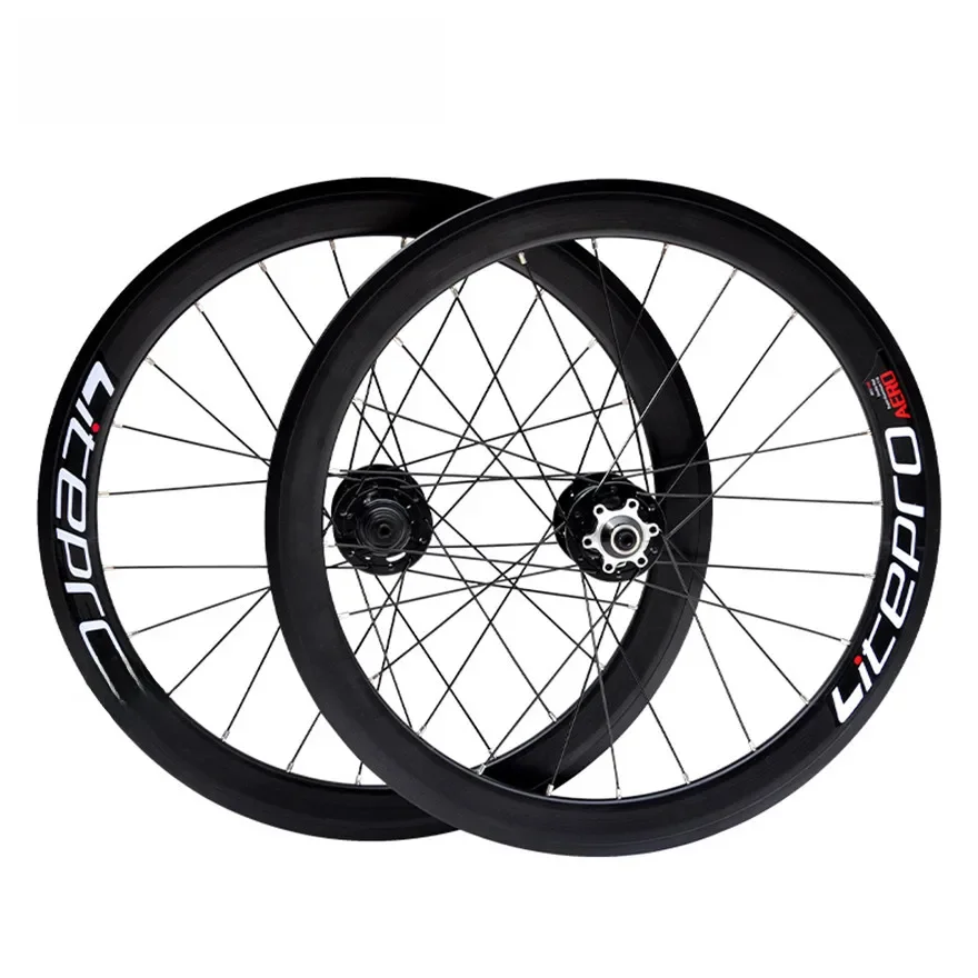 AliExpress UK Litepro 11 Speed Wheelset S42 AERO Folding Bike 20 Inch 406/451 V Disc Brake 4 Sealed Bearing BMX