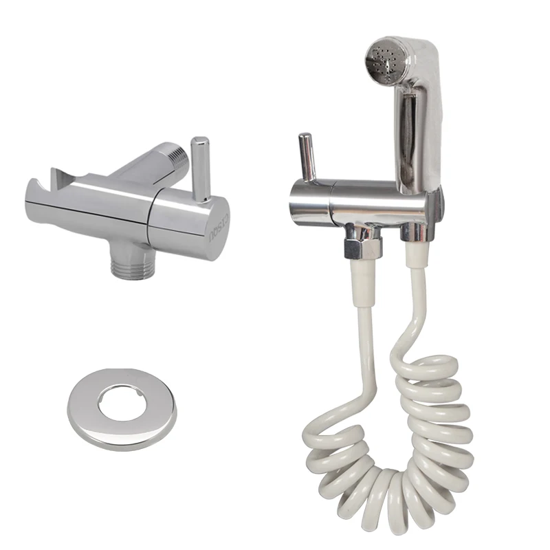 Hand Toilet bidet Sprayer Gun set kit Copper spring hose ass clean Anal Hand Faucet wc Shower Head for Self Cleaning