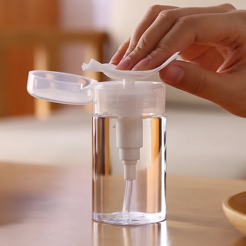 Bouteilles rechargeables pour ongles, distributeur de pompe à pression vide, dissolvant de vernis à ongles, nettoyant, bouteille de maquillage, outil de manucure, 120/150/200ml