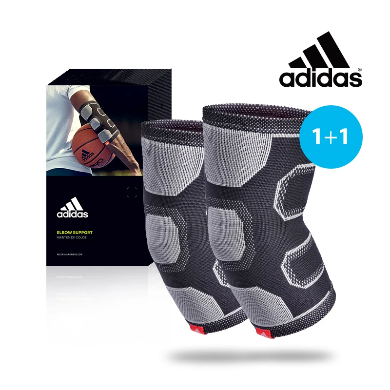 1+1 Adidas Essential Elbow Support Elbow Forearm Tennis Armband Golf Fitness Exercise Elbow