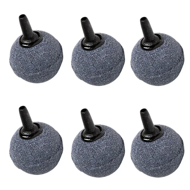 5 sztuk akwarium Mini okrągłe bąbelki mineralne kamień powietrzny staw pompa do akwarium napowietrzacz napowietrzanie hydroponiczny tlen Airstone akcesoria — zdjęcie 2