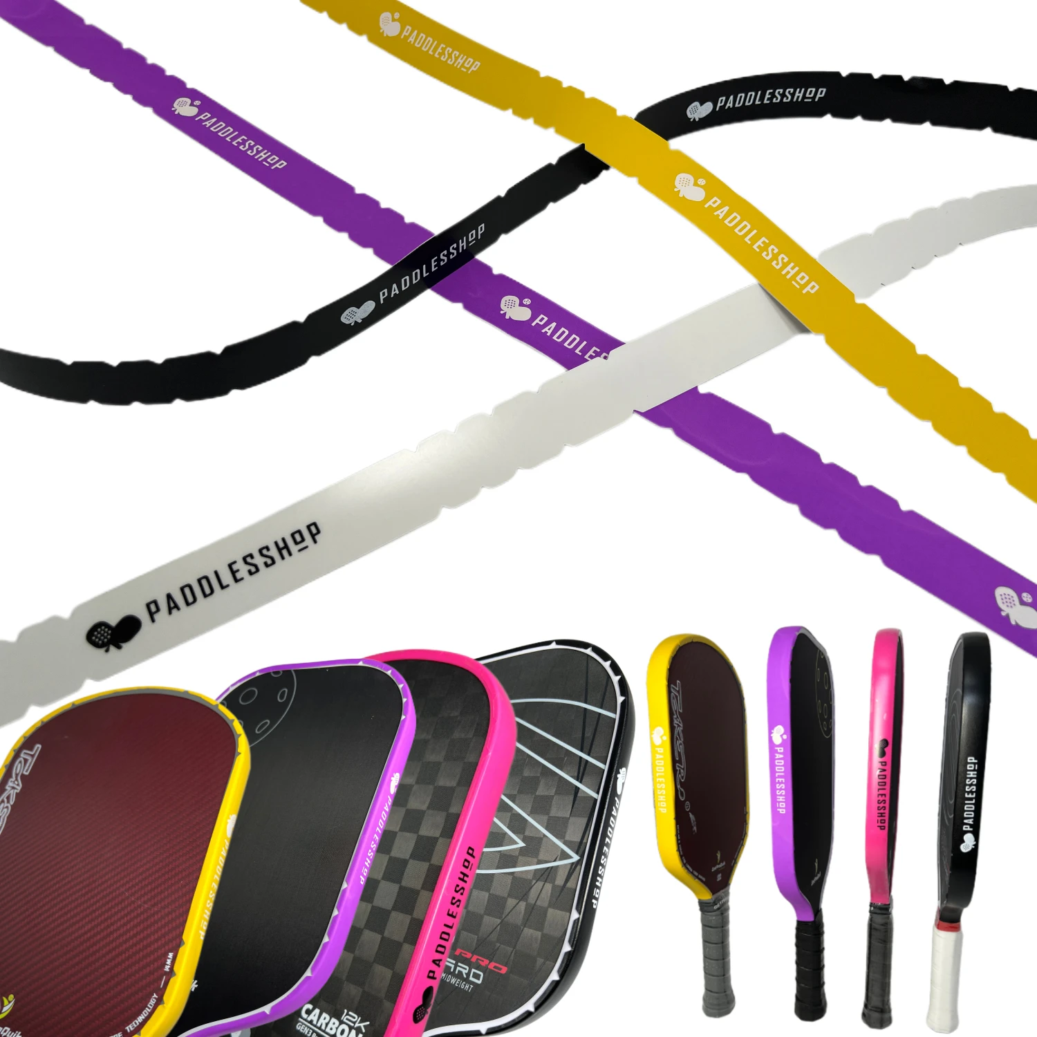 

4 шт., защитная лента премиум-класса Pickleball, длина 800 мм, ширина 1 дюйм, предварительно режущая дизайнерская лента, защитная головка, без морщин