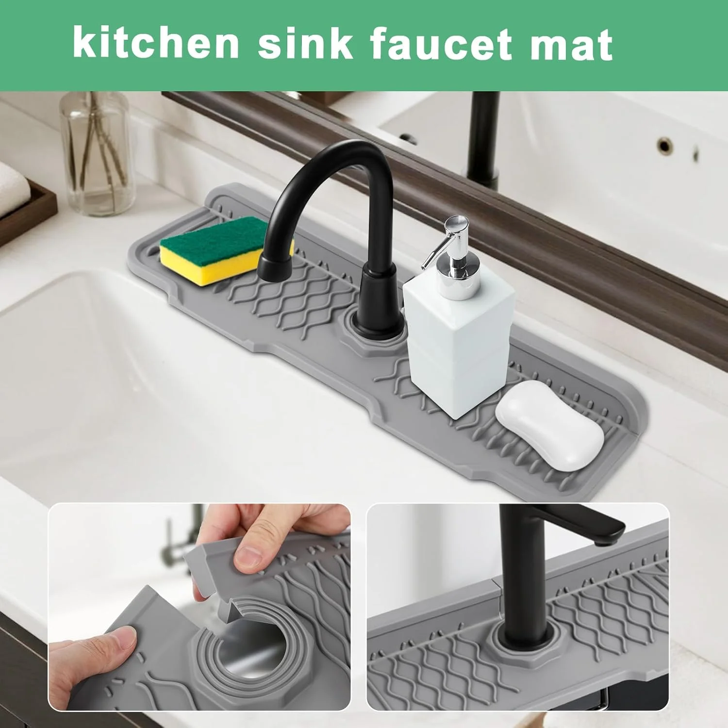 แผ่นกันน้ำกระเด็นอ่างล้างจาน, - Silicone Tap Washer บทวิจารณ์และราคา