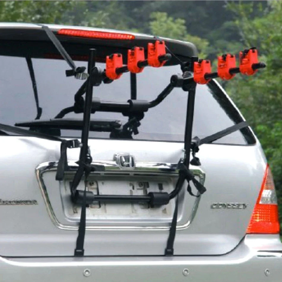 AliExpress NONE Car Trunk Bike Rack Bearing 45kg 3Bike Car Universal Carrier Rack Bicycle Trunk Rear Racks Fit for Most Cars SUVS Vans Vehicles