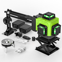 16 Lines 4D Laser Level 12 Lines 3D level 360 ° selflifting Horizontal and Vertical Cross Super power Green Laser Beams