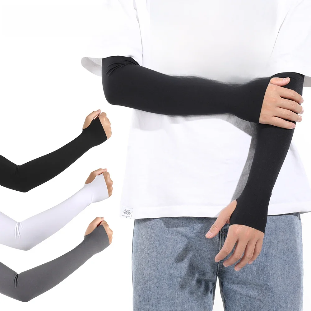 AliExpress GUMAO Ice Cooling Sports Arm Sleeves Cycling Running Basketball Arm Warmers Summer UV Protection
