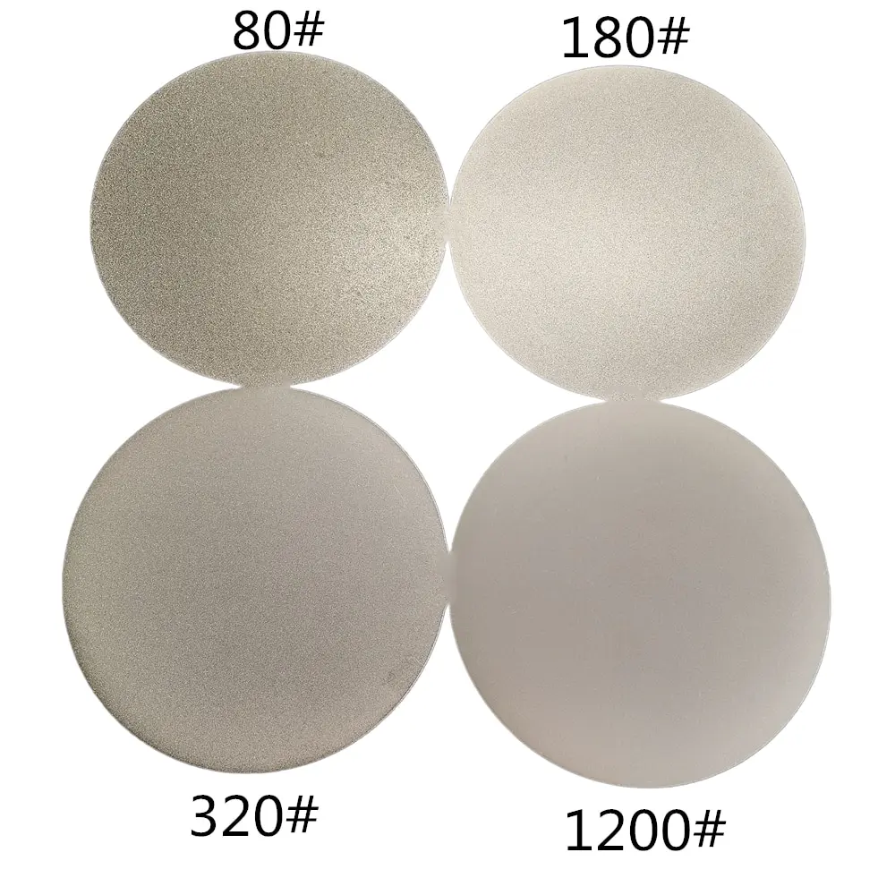 6 Zoll (150 mm) unperforierte Diamant-Schleifscheibe, beschichtete flache Schleifscheibe für Schmuck, Schnitzereien, Messerschleifen, Schleifscheibe – Detail 2