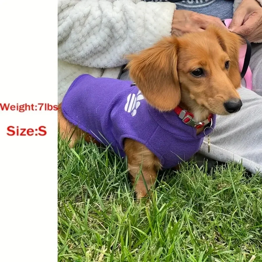 Gemütlicher Fleece-Hundepullover - Winterwärme für Kleine bis Mittelgroße Rassen, Pullover-Stil Haustierbekleidung, Kleine Hundeweste, Katzenveste – Detail 5