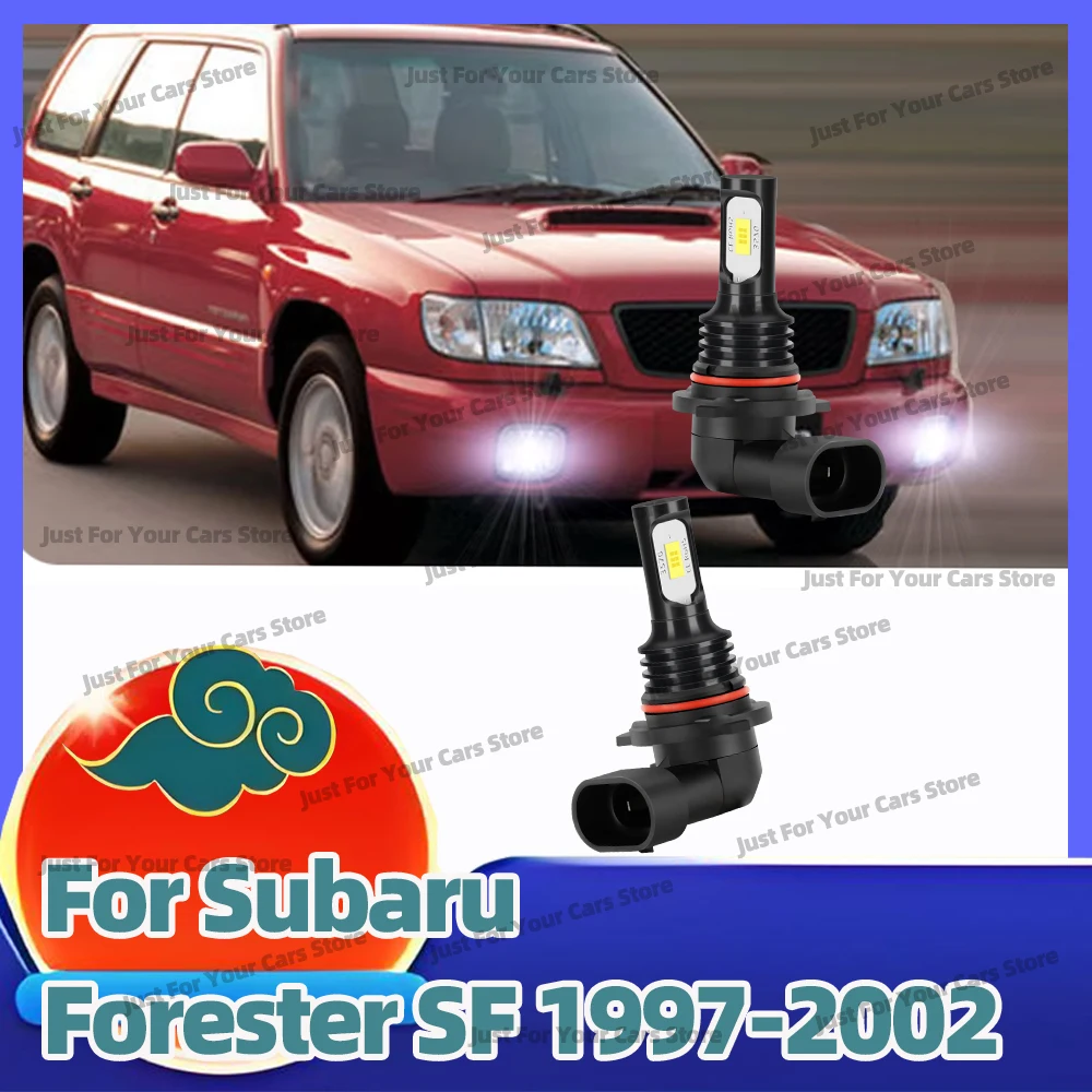 

2Pcs Wireless LED Fog Lamp Bulbs For Subaru Forester SF 1997-2002 1998 1999 2000 2001 Auto Front Fog Lights 6000K White