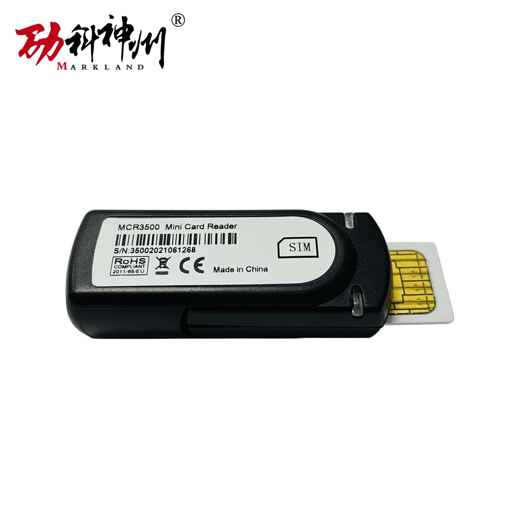 Sam/Sim/Usb-Stick Smart Kaartlezer MCR3500 Mini Kaartlezer Plug-In (Sim-sized) kaartlezer