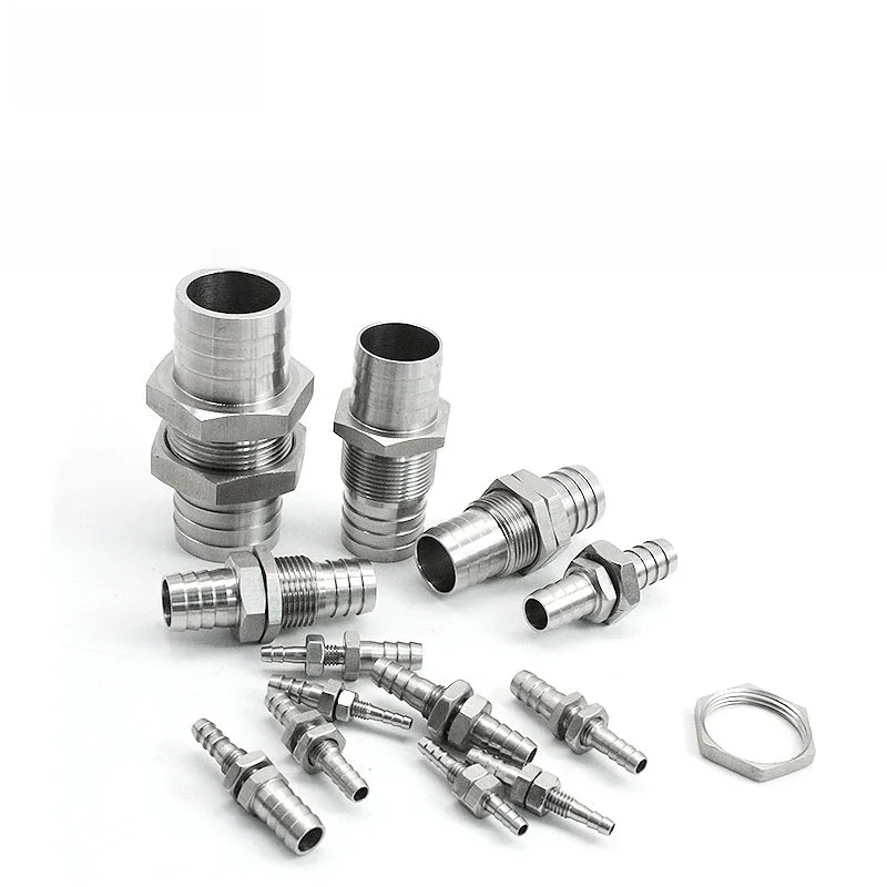 Raccords de tuyaux en acier inoxydable 304, tuyaux d'eau et de gaz, barbes, cloisons, réducteurs et autres réducteurs 3/4/6/8/10/12/14/16/19/20/25/32mm