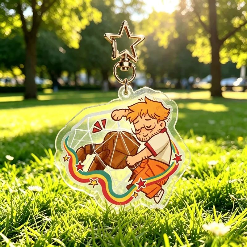 Llavero de acrílico Project Hail Mary Grace & Rocky con impresión a doble cara, colgante para llavero, adorno para bolso, regalo para colección de fans