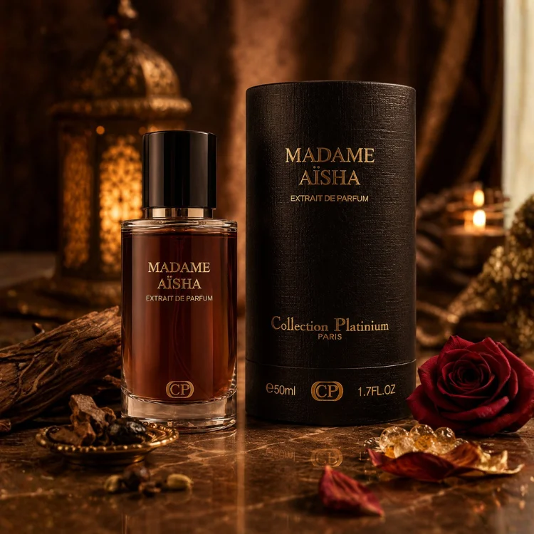 Madame aisha Extrait de parfum Collection platinium paris 50ML