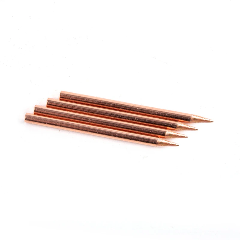 2pcs 18650 Hand-held Spot Welder Small Lithium Battery Point Welding Pen Aluminum Oxide Copper Spot-welding Needle Electrode Tip