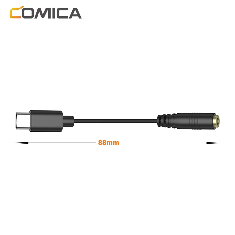 Comica CVM-SPX-UC 3.5mm TRRS To USB-C Interface Audio Cable Mini Sound Cable Adapter Audio Adapter Cable For Microphone