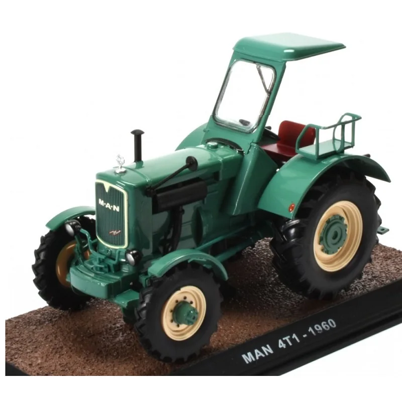 Atlas Collections, MAN 4T1 1960 Tractor, Scale 1:32, Diecast Miniature, Tractors of the World, Original Box Packaging, Base with Model Name and Year, High Quality Reproduction and Details