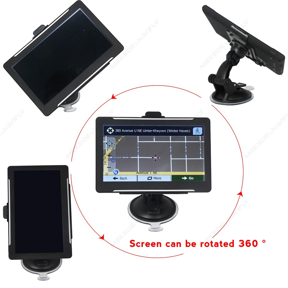 2025 7 "9" НОВЫЙ Автомобильный GPS-навигатор HD Сенсорный экран Спутниковая навигация Вфлайн 2D 3D GPS-навигация Подсказки голоса и изображения