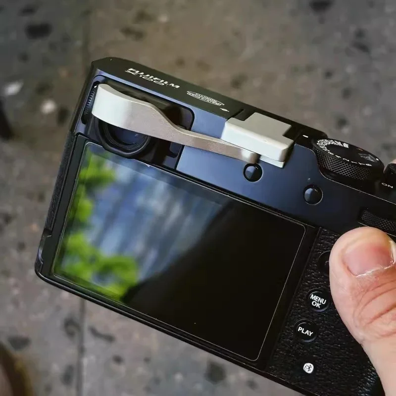 2024 dla Fujifilm X100Vi X-100VI metalowe buty z klapką w górę aparat ściskacz złożyć podpór na palec — zdjęcie 2