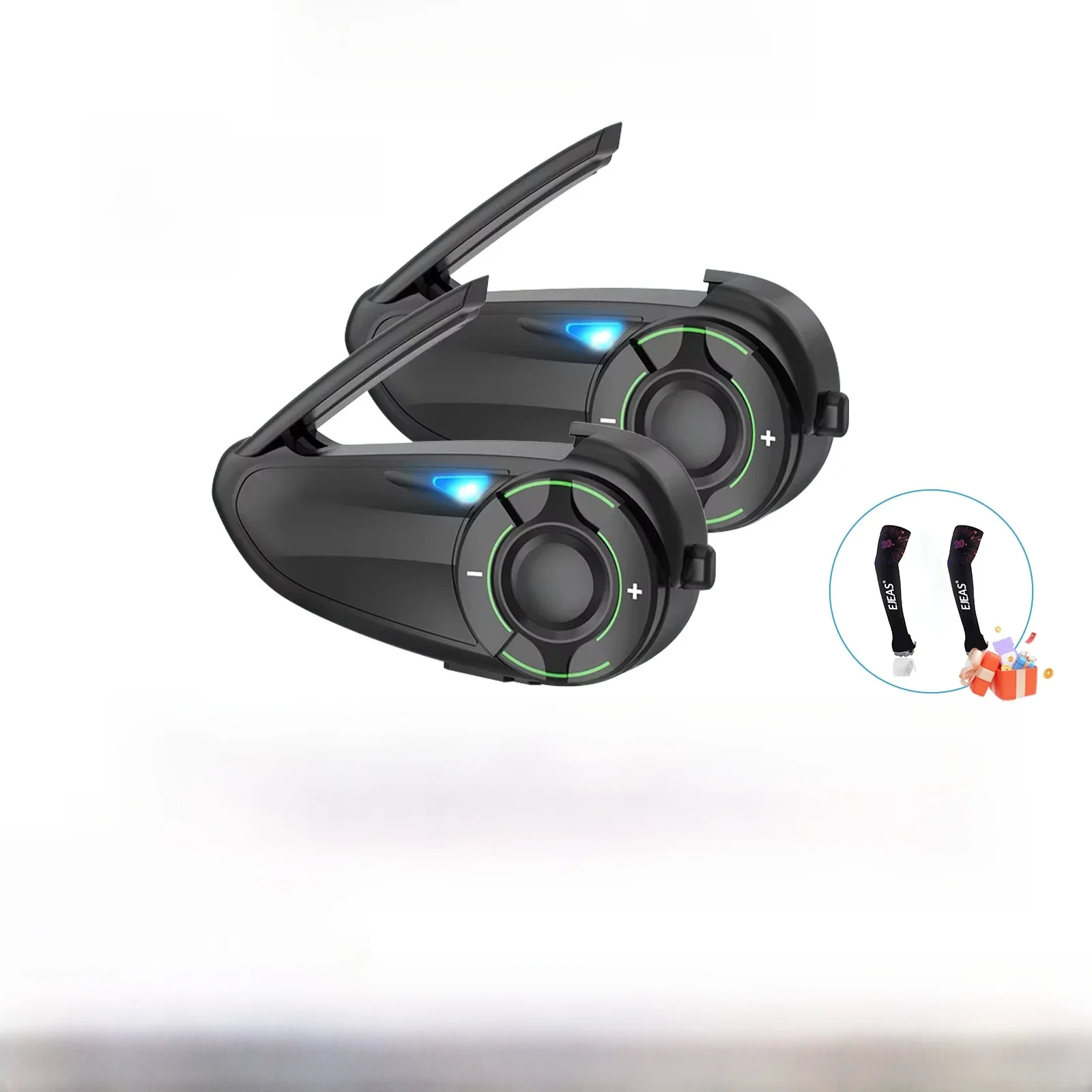 EJEAS Q8 casque de moto Interphone casque Interphone Mesh3.0 + 5G + Bluetooth pour 6 coureurs parlant Interphone partage de musique IP67