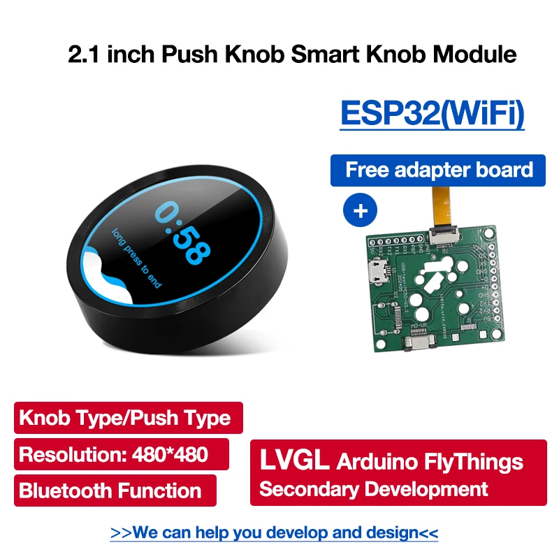 Smart Home ESP32 S3 WiFi Bluetooth 2.1 inch 480*480 Touch Ronde Drukknop IPS LCD TFT Display Module voor Ardui-nr