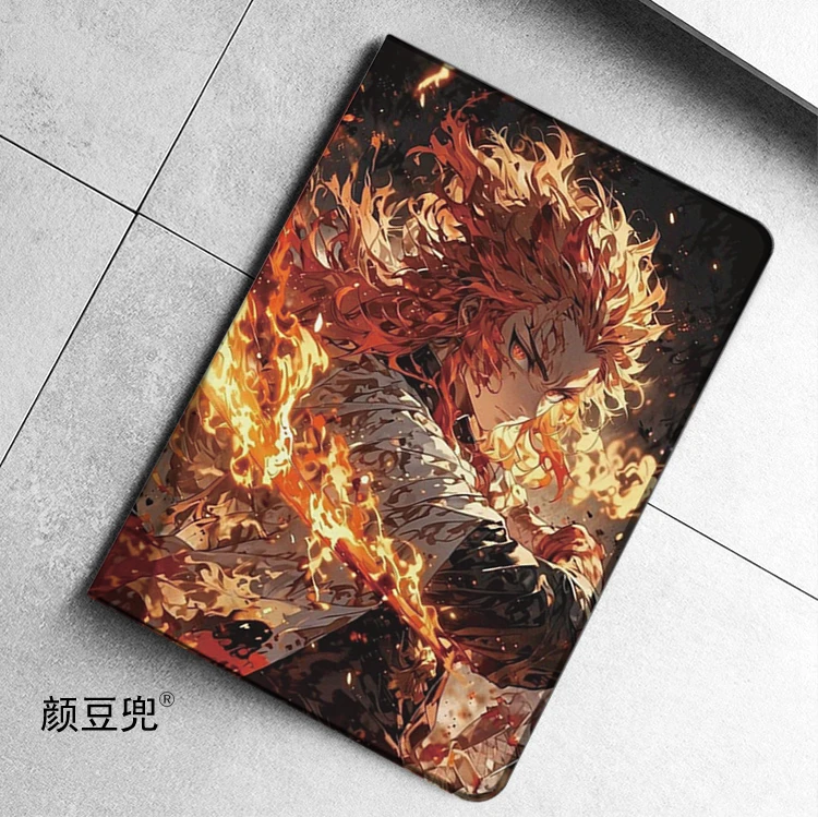 Rengoku Senjurou Anime Air 11 13 polegadas para iPad Air 4 5 Mini 5 6 7 Capa de silicone de luxo para Pro 12.9 11 para iPad 10th Pro13 11