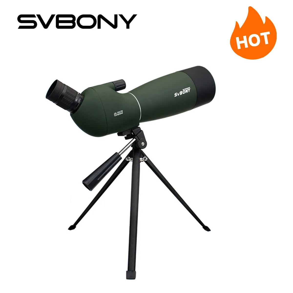 SVBONY 50/60/70/80 Spotting Scope Zoom Telescope Powerful  Waterproof Long Range PORRO Prism for Shooting camping equipment