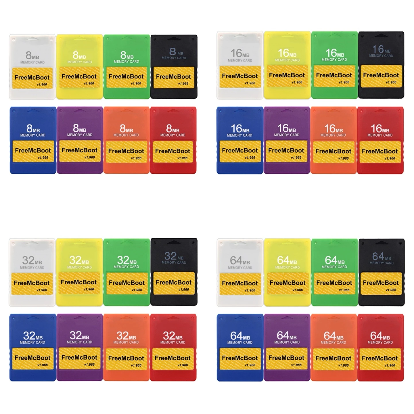 

8/16/32/64MB Free McBoot v1.966 Memory Card FMCB Hard Disk Boot Program Card For Sony Playstation2 Fat Game Console