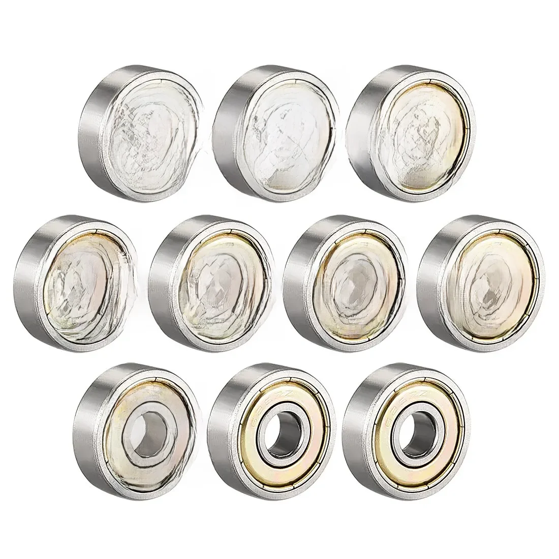 1 pièce Roulement à gorge profonde miniature à double écran en acier à haute teneur en carbone 608zz 623zz 624zz 625zz 626zz 685zz 688zz 693zz 604zz 605zz