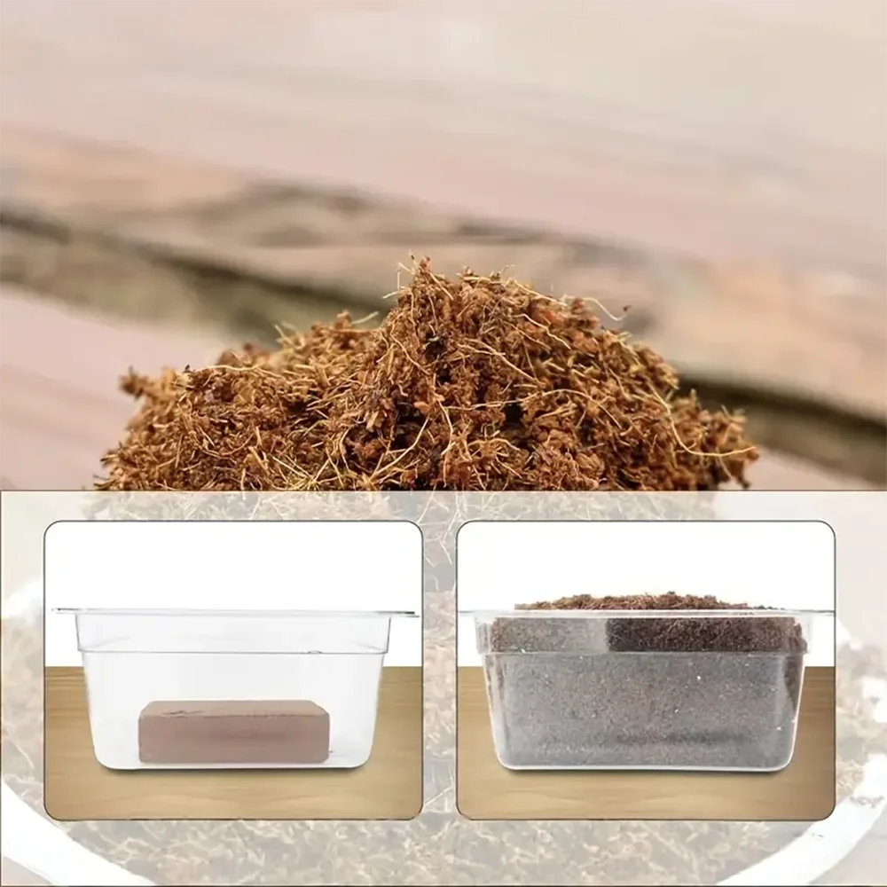 6 قطع من الطوب المصنوع من ألياف قشرة جوز الهند الطبيعية - توازن منخفض EC وPH، مناسب جدًا للبستنة وتنظيم التربة، للزراعة #6