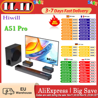 Hiwill A51 Pro 5.1 Channel Soundbar Subwoofer Speaker Kit Dolby Atmos 6.5'' Wireless Subwoofer 9 Drivers 420W Peak Power