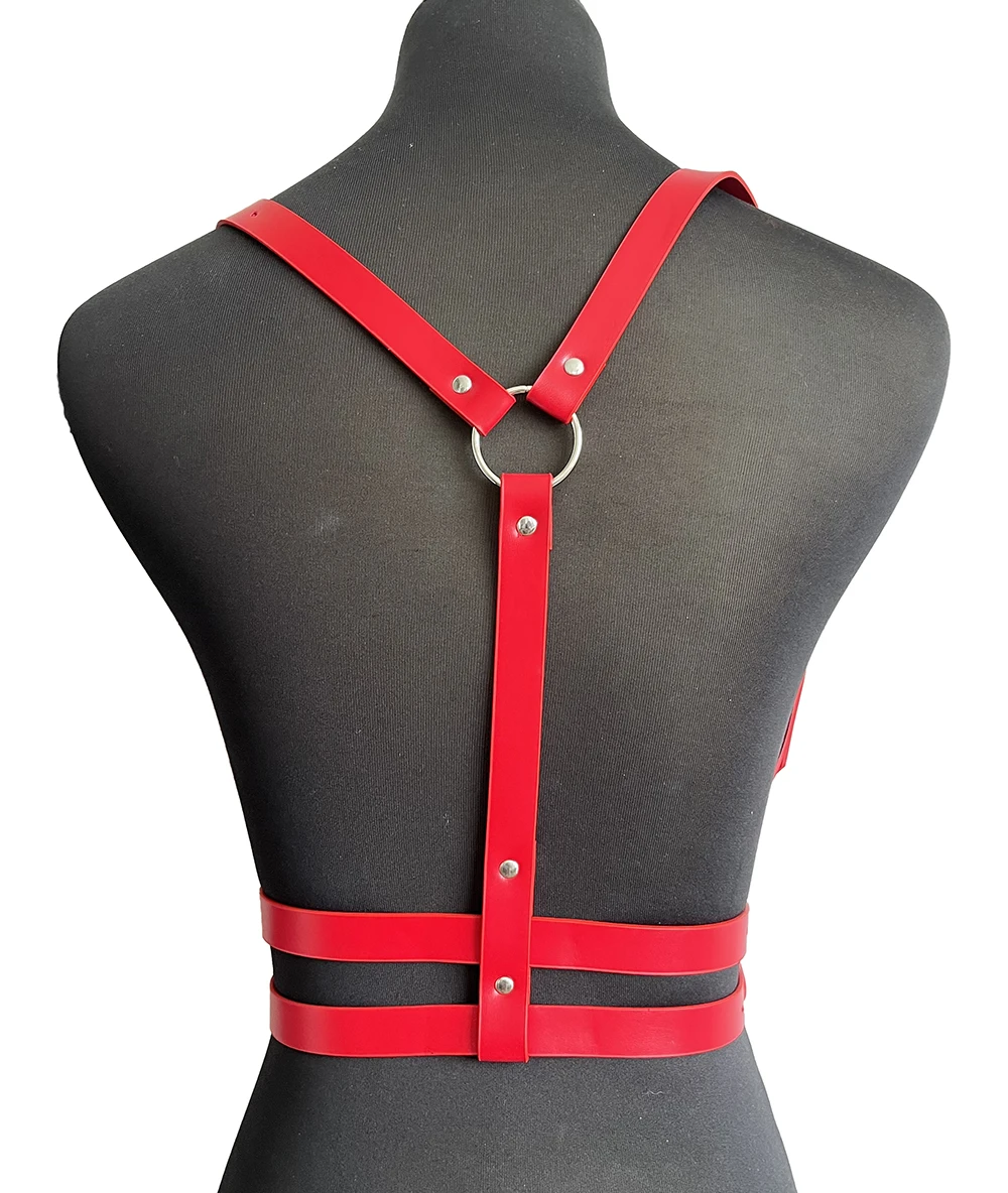 New Summer Pu Leather Women\'s Adjustable Belt Underwear Sexy Bondage Lingerie Gothic Suspenders Straps Rock Carnival Costume