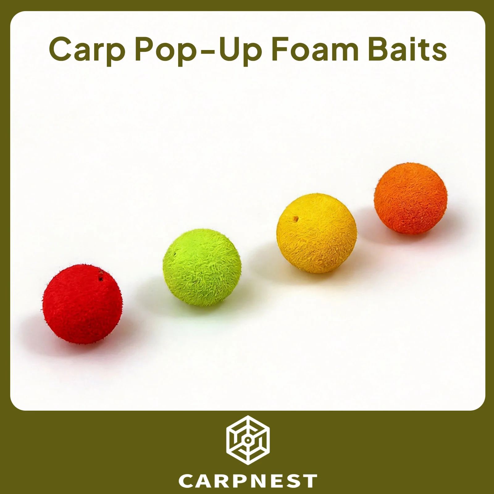 

CARPNEST PVA Smell Fishing Lure Beads Carp Baits Floating Smell Ball Beads for Fishing Ultra-Light High Buoyancy