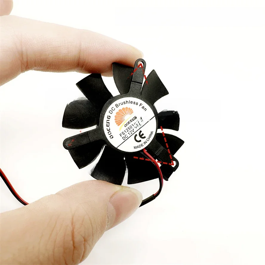 Wysokiej jakości wyjątkowo cichy wentylator VGA o średnicy 45 mm Łopatka wentylatora 39 mm Rozstaw otworów 12 V 0,16 A 2 pin — zdjęcie produktu 7