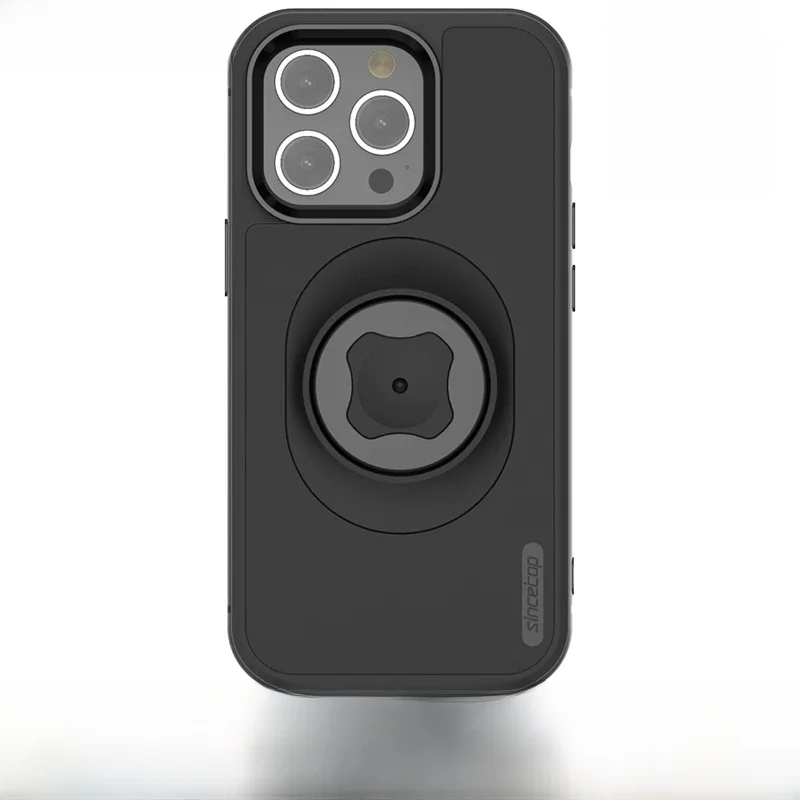 Schokbestendig hoesje voor iPhone 17/16/15/14Plus/13/12/11 Pro/Xs Max/XR Quick Mount Case met adapter voor sincetop serie C All Mount - afbeelding 2