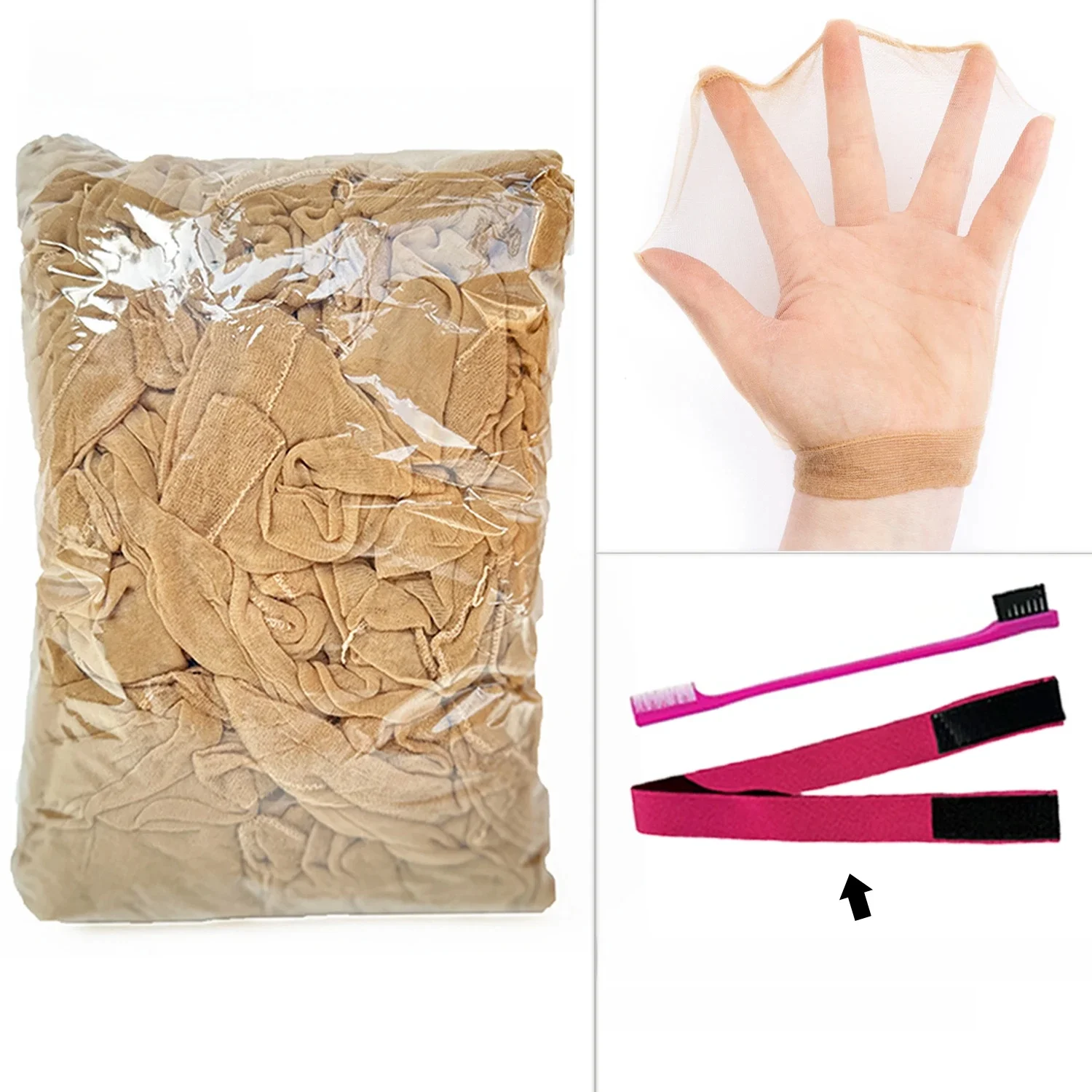 10-100szt Tanie 10/20szt Hd Peruka Cienka Pończocha Czapka Peruka Deluxe Czapka Peruka Siatka Na Włosy Do Splotu Nylon Rozciągliwa Siatka Czapka Peruka Hd Czapki Peruka — zdjęcie 2