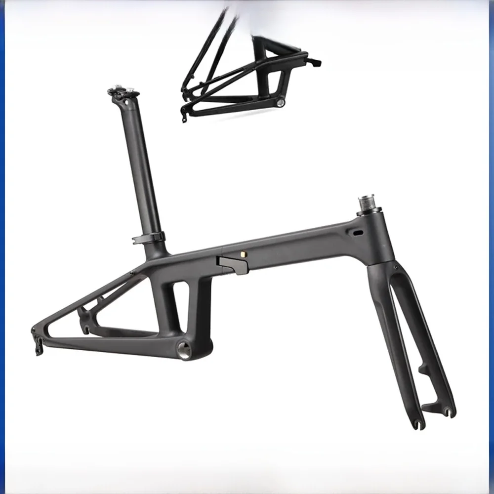 AliExpress KABON New Folding Frame 20inch Carbon Folding Bike Frame 406/ 451 Lightweight Frameset