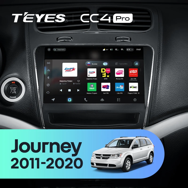 TEYES CC4 PRO For Dodge Journey JC 2011 - 2020 CarPlay Android Auto 2DIN Autoradio Car Play Radio Multimedia Stereo