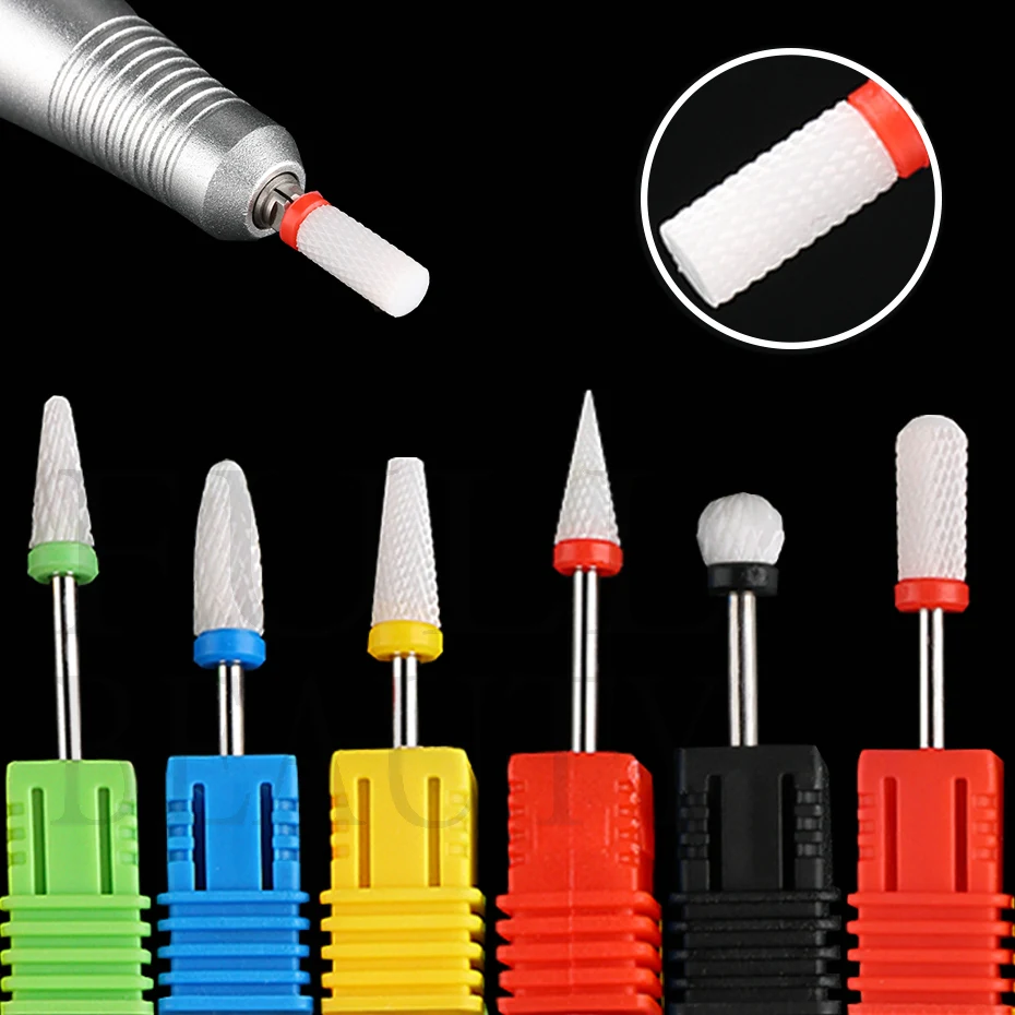 1pcs Nail Drill Bits Electric Grinding Head Exfoliating Clean For Gel Nail Polish Manicure Milling Cutter Files Tools LEKT01-35