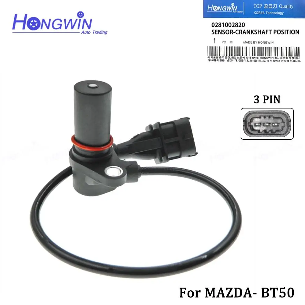 

Fits Mazda BT-50 Ford Ranger 2.5L 3.0L 2006-11 Crankshaft Position Sensor 0281002820 WLBD18221 55220973