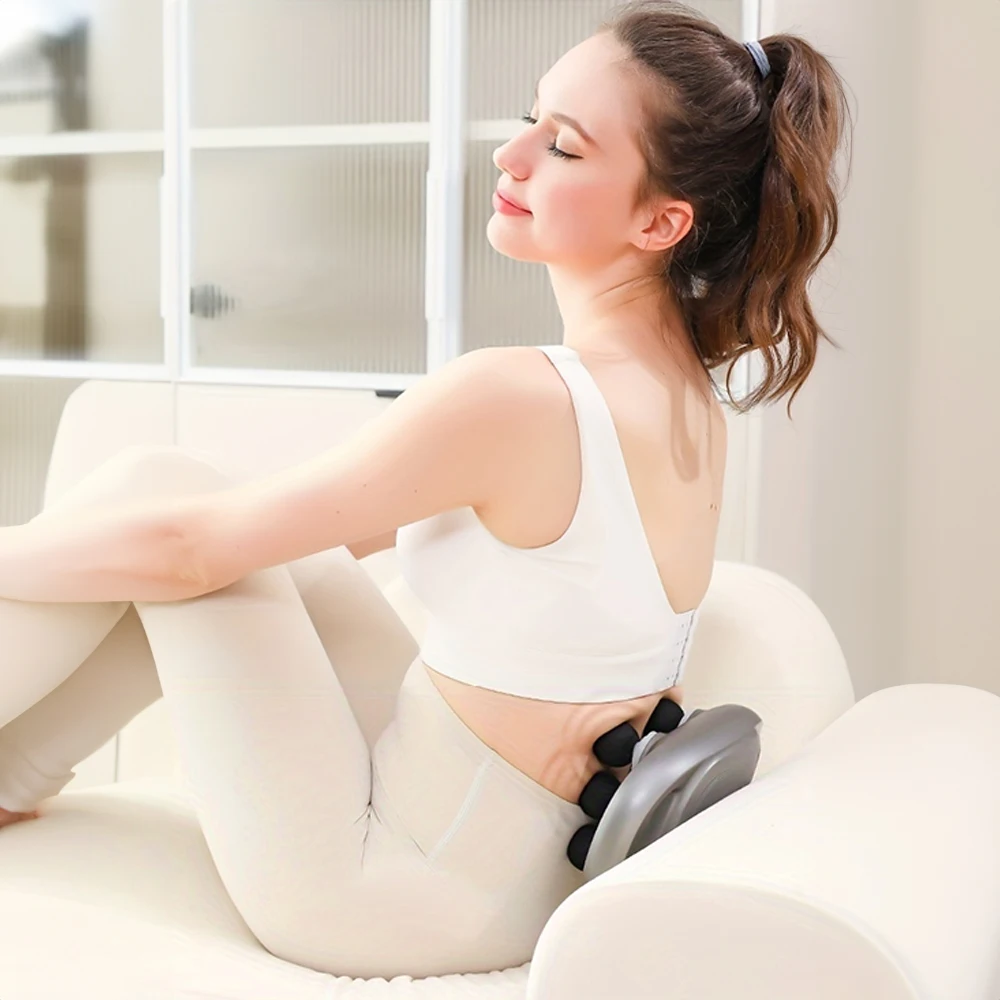 مسدس تدليك العضلات مسدس اللفافة ، تردد عالي ، خصر ، آلة تدليك الساقين ، الرقبة ، الكتف ، استرخاء العضلات الاحترافي ، 6 رؤوس #6