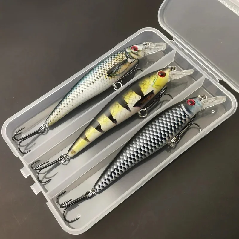 1 szt./3 szt. 13g przynęta wędkarska kolorowy nadruk tonący Minnow sztuczna przynęta fajny sprzęt wędkarski — zdjęcie 2