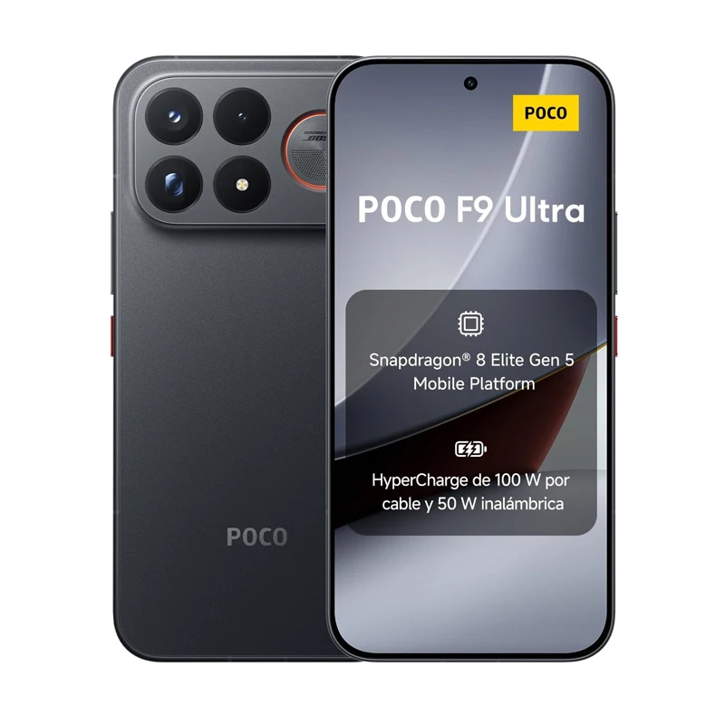 POCO F9 Ultra, wereldwijde versie, smartphone met Snapdragon 8 Elite Gen 5, 200MP-camera, 6,9" scherm met 185 Hz, AMOLED-display, 8050 mAh-batterij.
